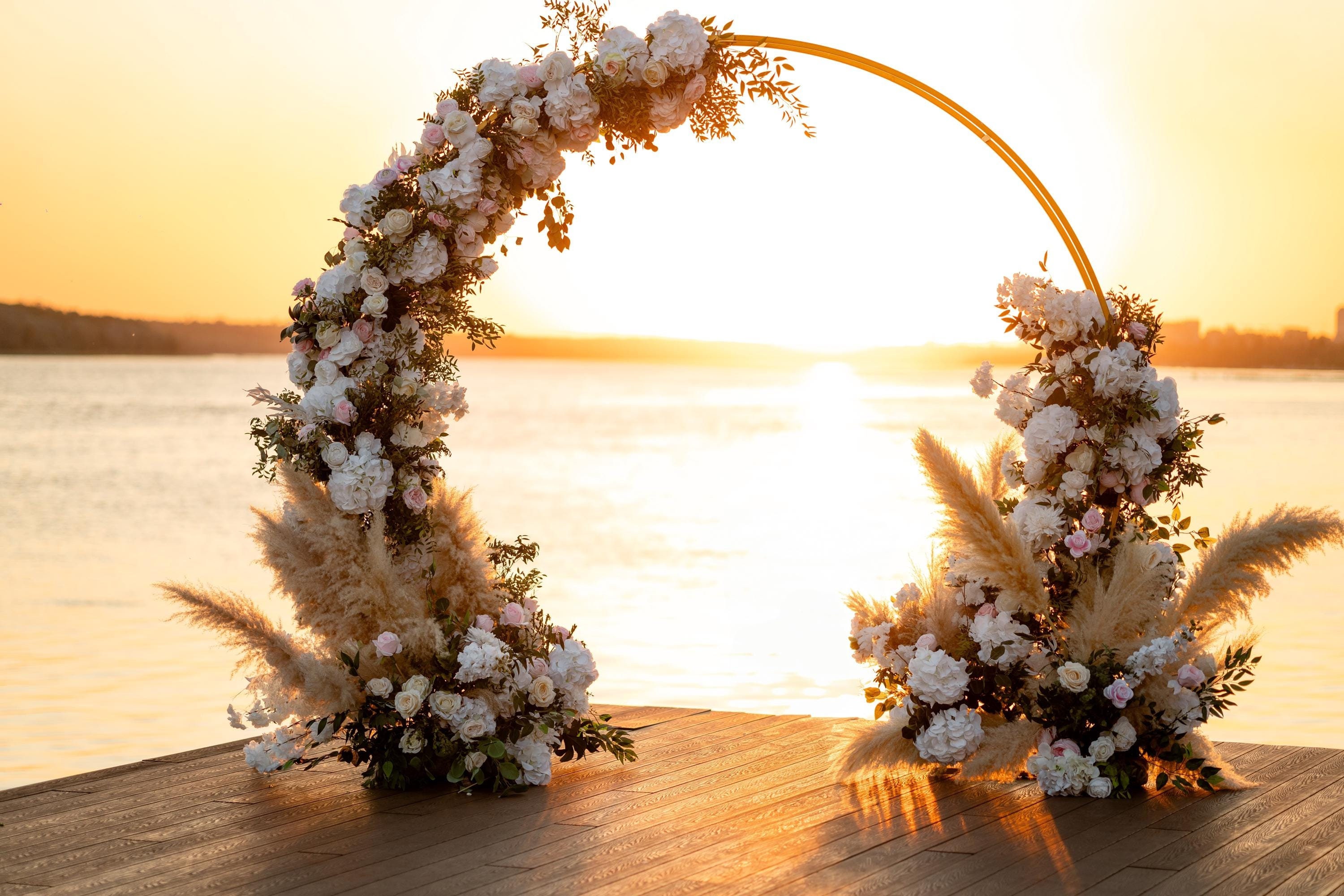 Handmade Metal Double Circle Arch