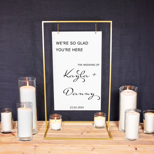 Black Metal Stand for Sign Etsy