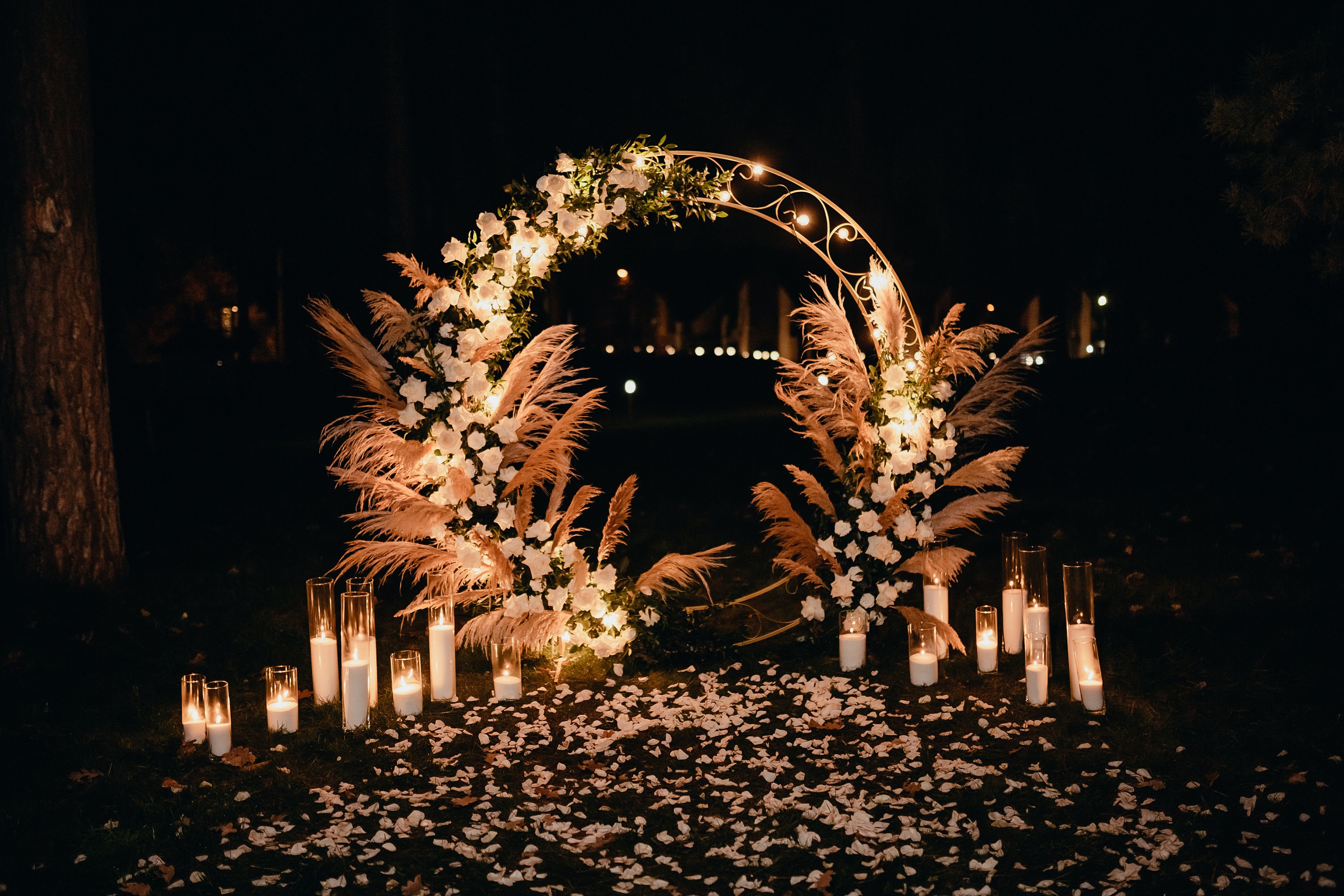 Double round arch,  wedding arch, flower arch, round arch, moon arch, wedding decor, circle arch, wedding round backdrop