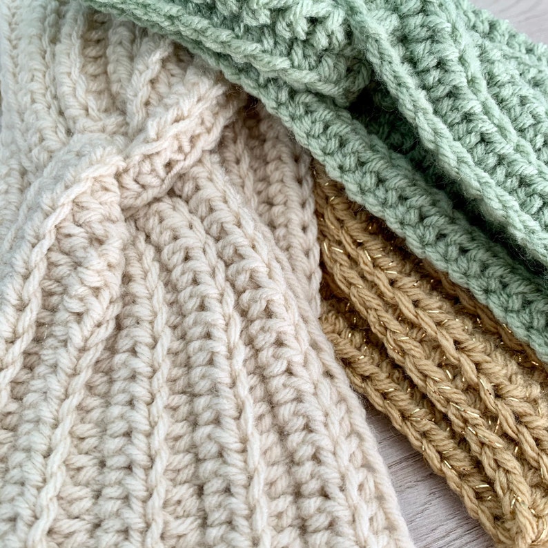 Stocking Stuffer Ear Warmer Ear Warmer Twist Headband Chunky Head Crochet Ear Warmer Ear Warmers