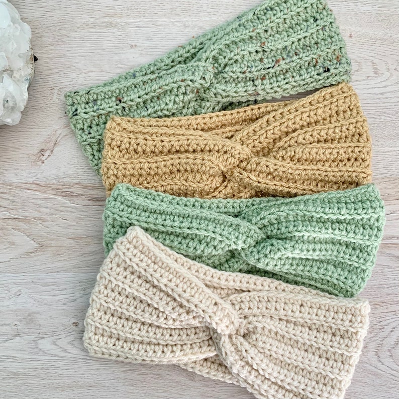Stocking Stuffer Ear Warmer Ear Warmer Twist Headband Chunky Head Crochet Ear Warmer Ear Warmers
