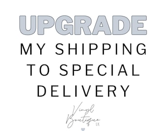 Upgraded postage to Special Delivery