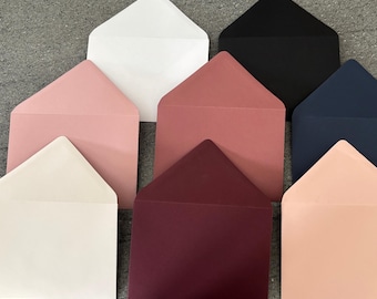 CLEARANCE C6 premium coloured envelopes, 135gsm perfect for wedding invitations, save the dates envelopes, calligraphy, crafting and wedding