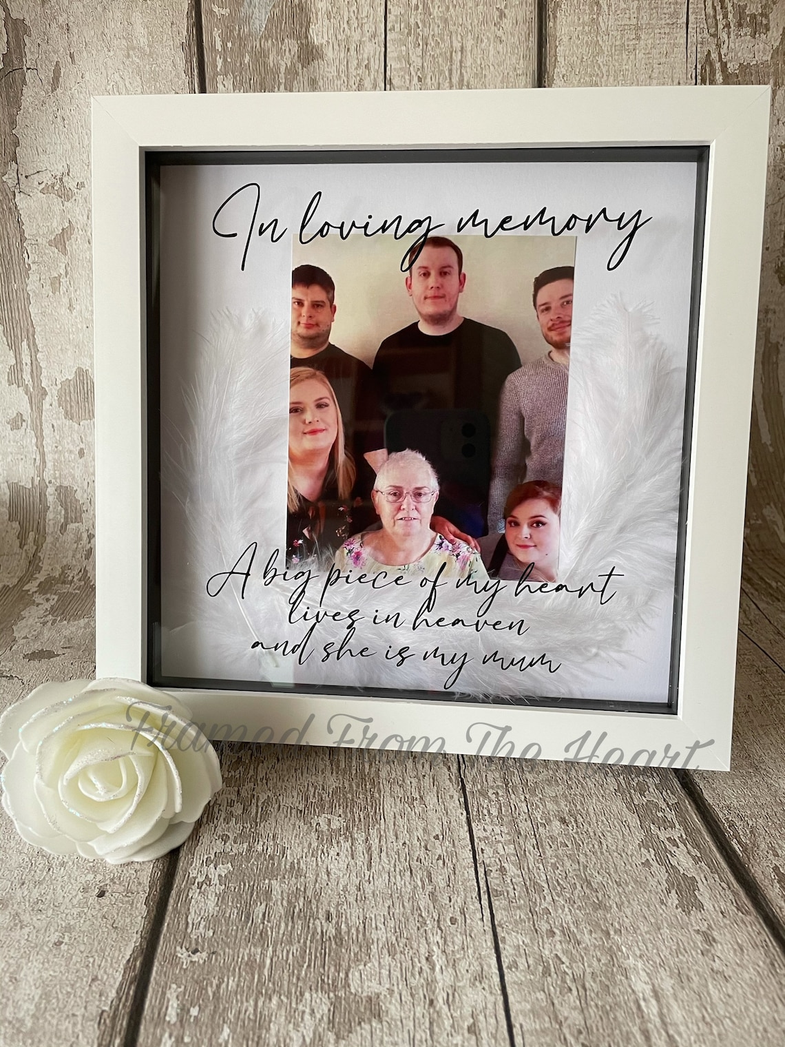 Rememberance Frame In loving memory Personalised photo | Etsy