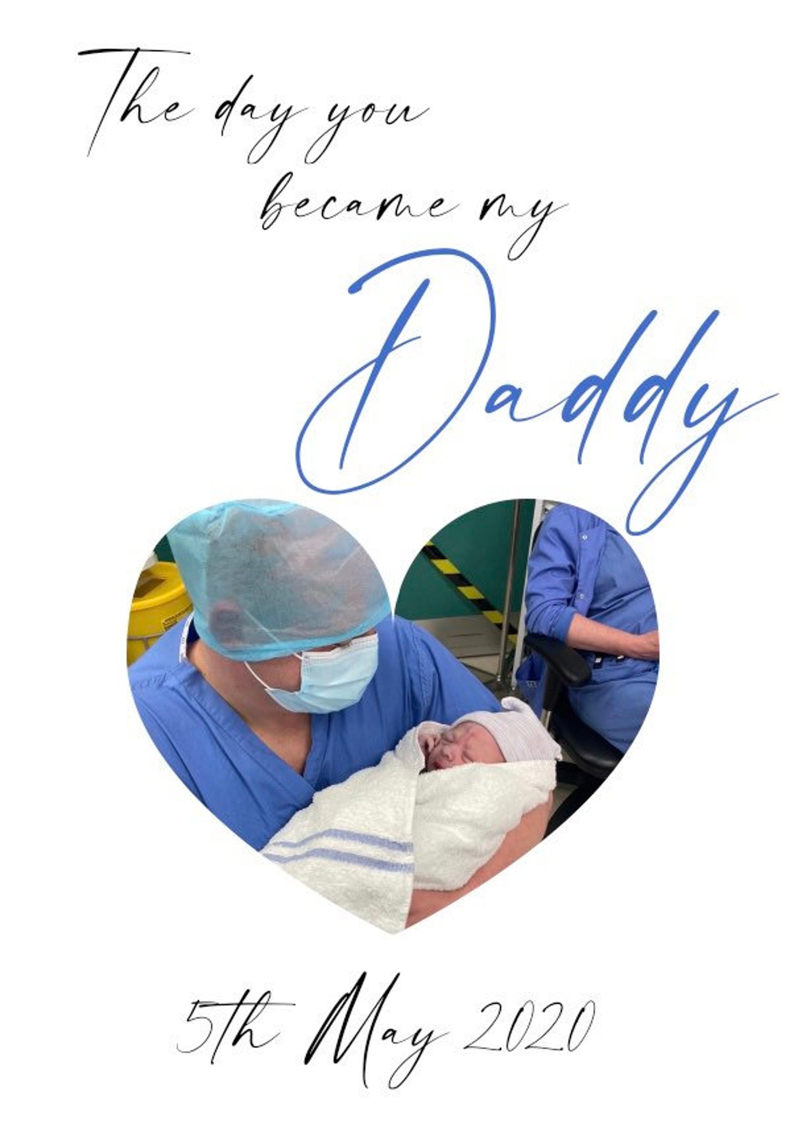 The Day You Became My Daddy Print Cute Fathers Day Gift Etsy