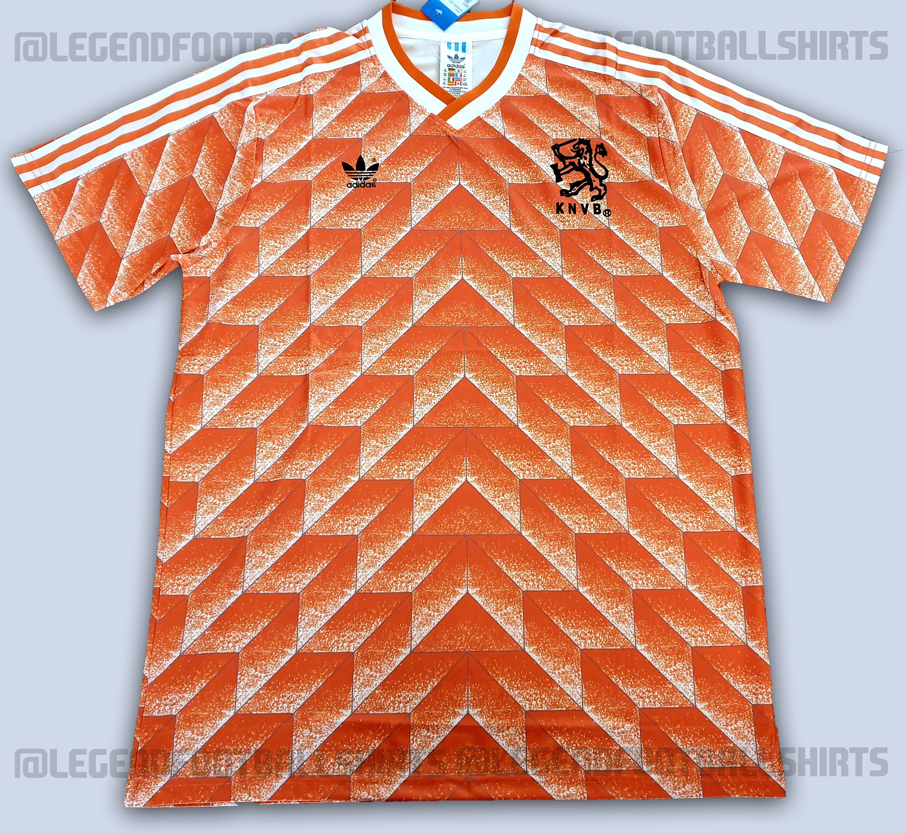 Vinyl Holland 1988 Football Shirt Soccer Numbers Heat Print Football Netherlands 