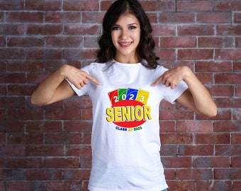 Uno Senior Graduation 2023 Digital PNG Design Great for Crafting, T-Shirts, Mugs, Sublimation, Transfers, and More