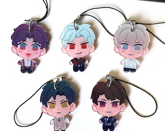 Love and Deepspace LADS Phone Charms Love Interests Xavier + Zayne + Rafayel + Sylus + Caleb