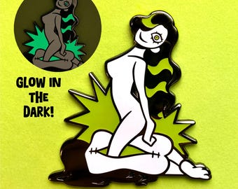 The Substance Glow in the Dark 2.5" Hard Enamel Pin