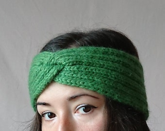 Knit Headband, Womens Headband, Knitted headband, Messy Bun Hat, Gift for girl, Knitted Earwarmer, Winter Headwrap, Twist