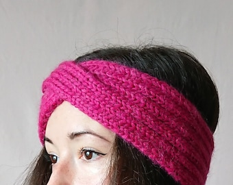 Knit Headband, Twist Earwarmer, Turban Headwrap, Gift for her, Womens Earwarmer, Knitted Headband, Gift for Her