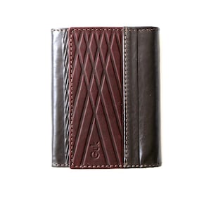 Custodia per portafoglio in vera pelle naturale in vera pelle Portafogli da uomo in vera pelle Bifold con porta carte Flip-UP per uomo