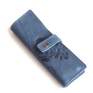 Astuccio portapenne in vera pelle naturale, astuccio portapenne ...