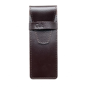 Astuccio portapenne in vera pelle naturale, astuccio portapenne ...