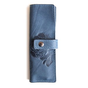 Estuche para lápices de cuero genuino de cuero natural Estuche para lápices ...