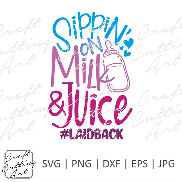 Sippin on Milk and Juice Svg Etsy Ireland