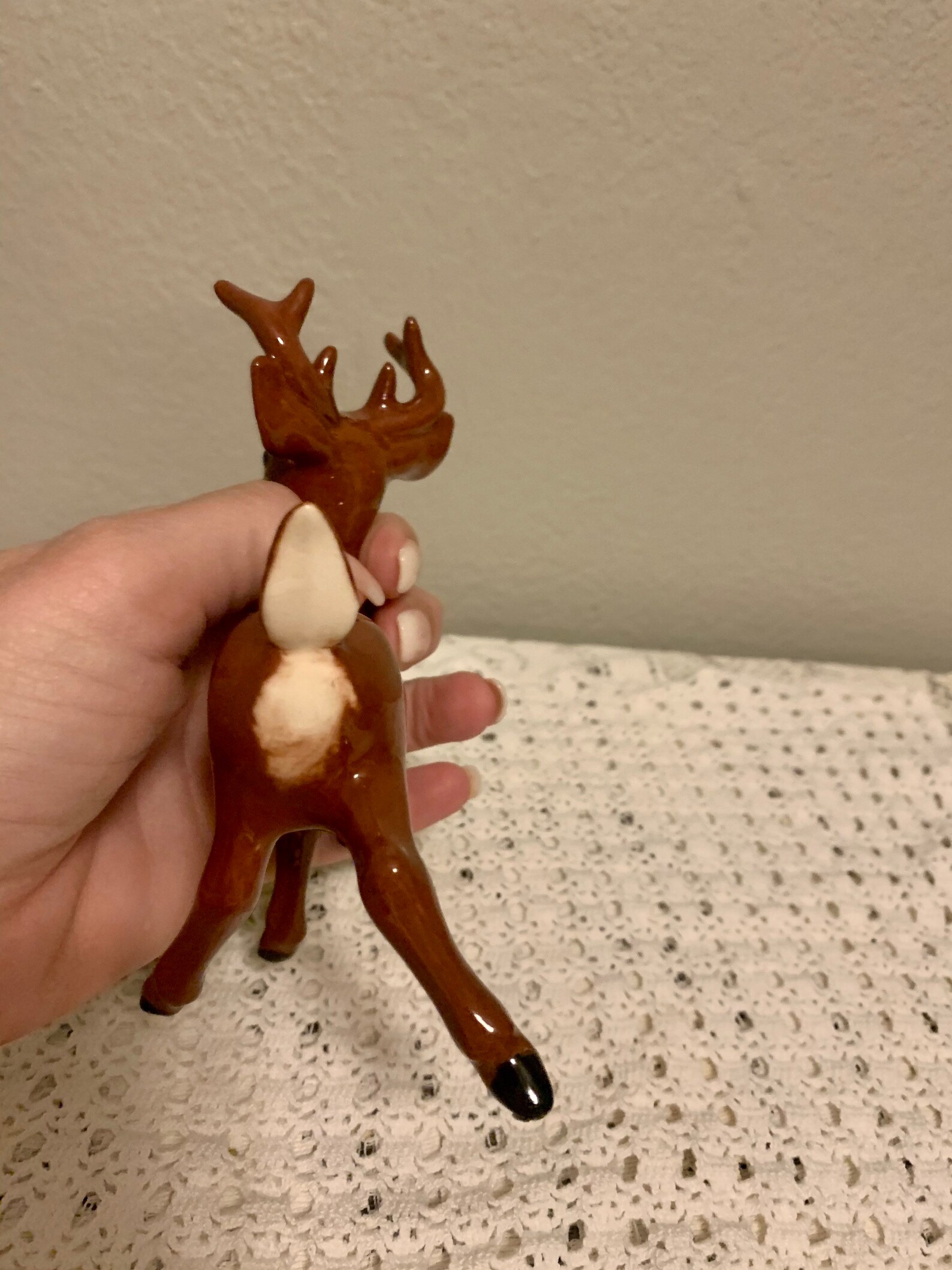 Vintage ceramic reindeer figurine retro ceramic deer Etsy