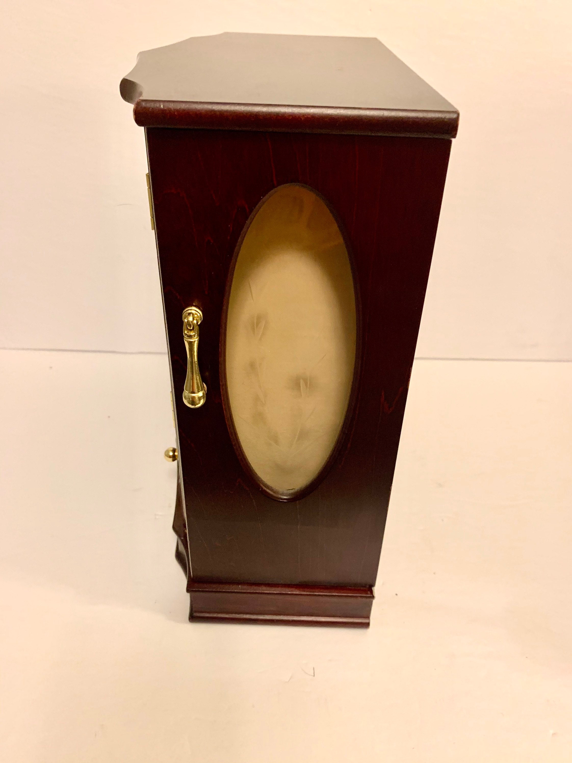 Vintage retro wood glass and mirror fold out jewelry box/ Etsy