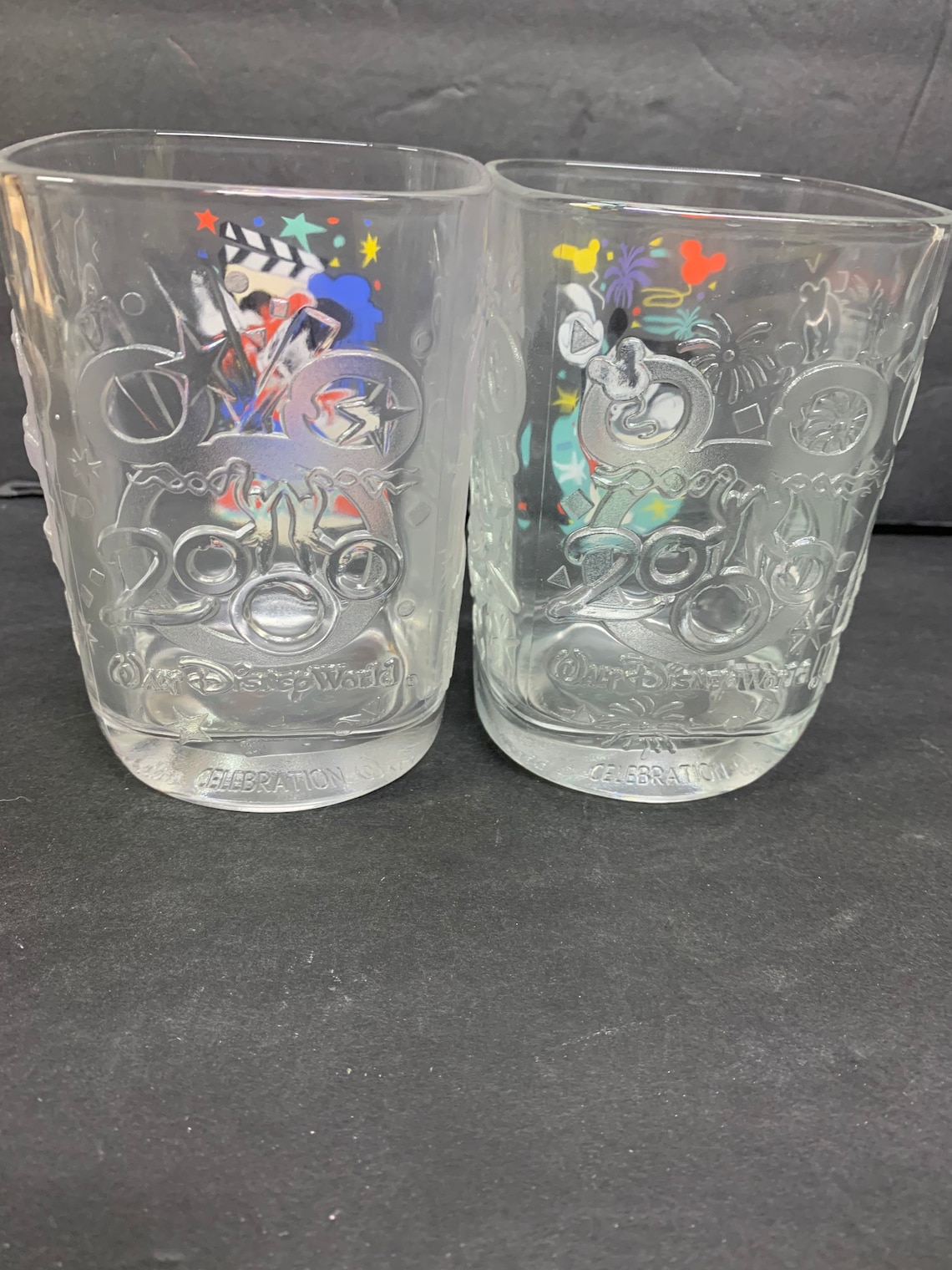 Vintage Disney World/McDonalds Glass Cups Magic Kingdom & Etsy