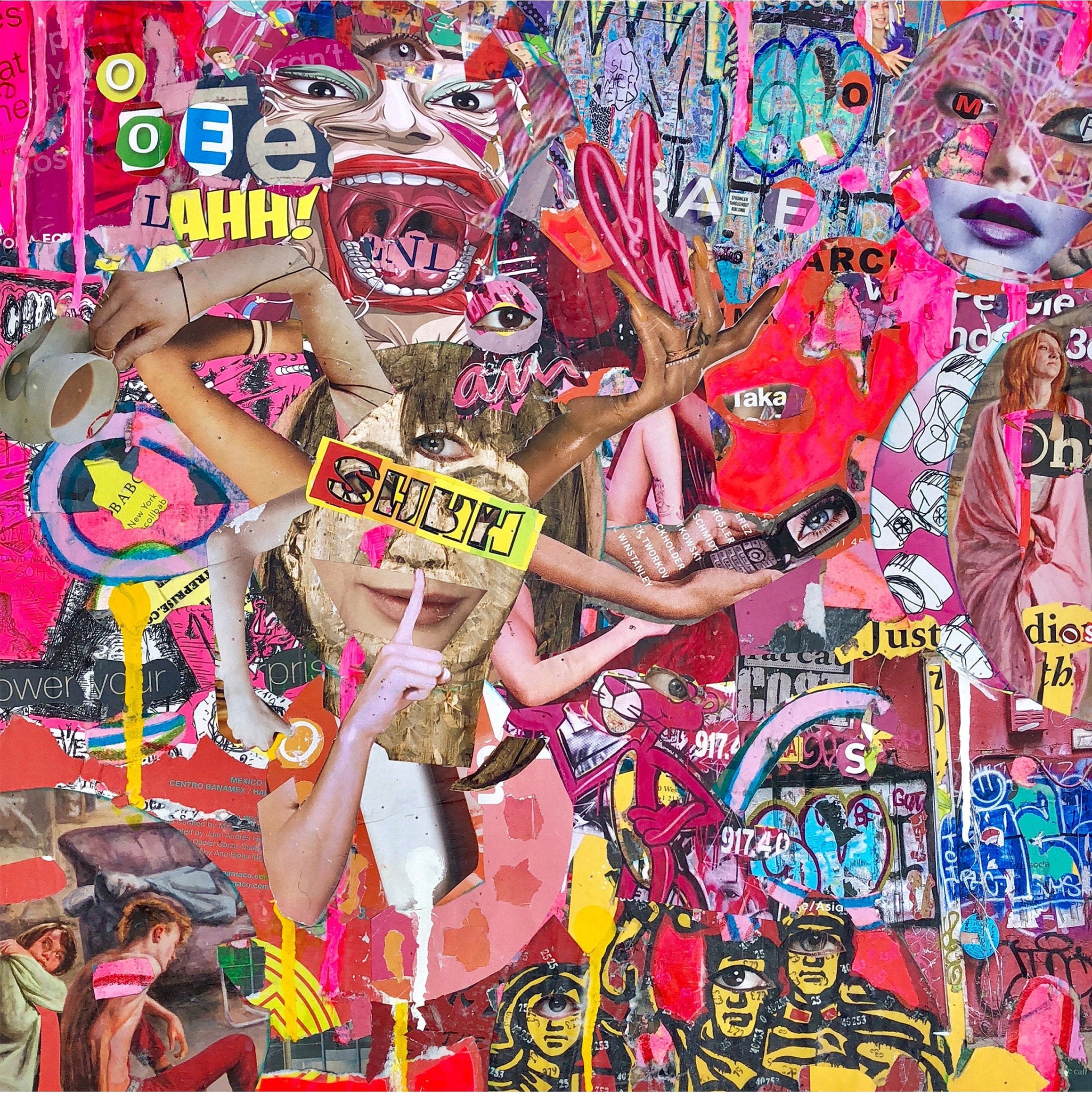 Mixed Media Kunst Mixed Media Collage Kunst Collage Kunst Etsy