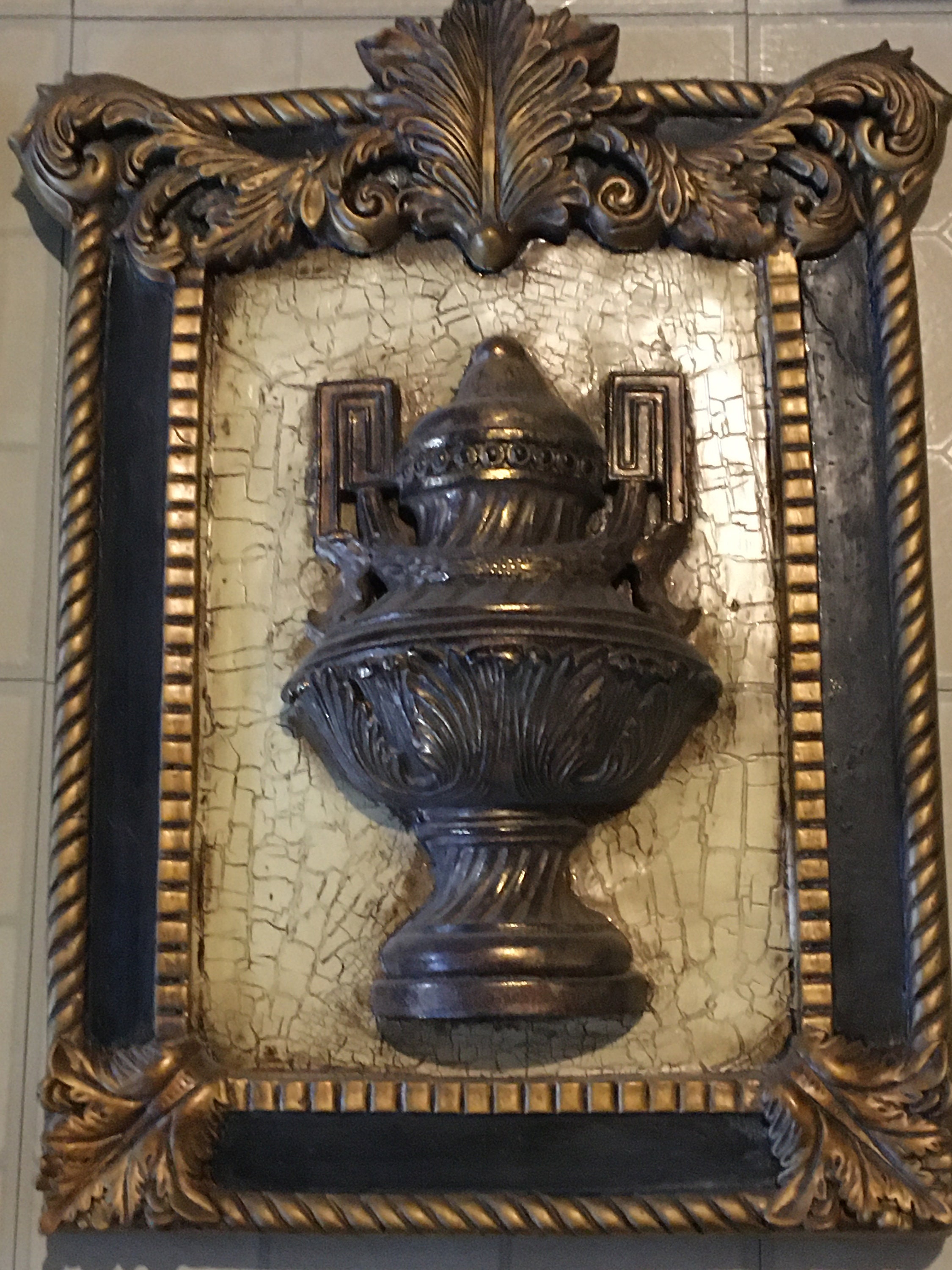 Elegant 3D Sculptured Urn Wall Hangings set of 2 Etsy