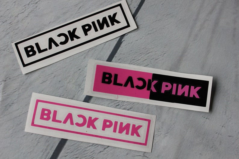 Black Pink Stickers | Etsy