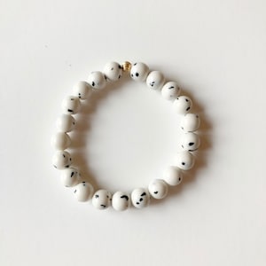 Dalmatian jade bracelet