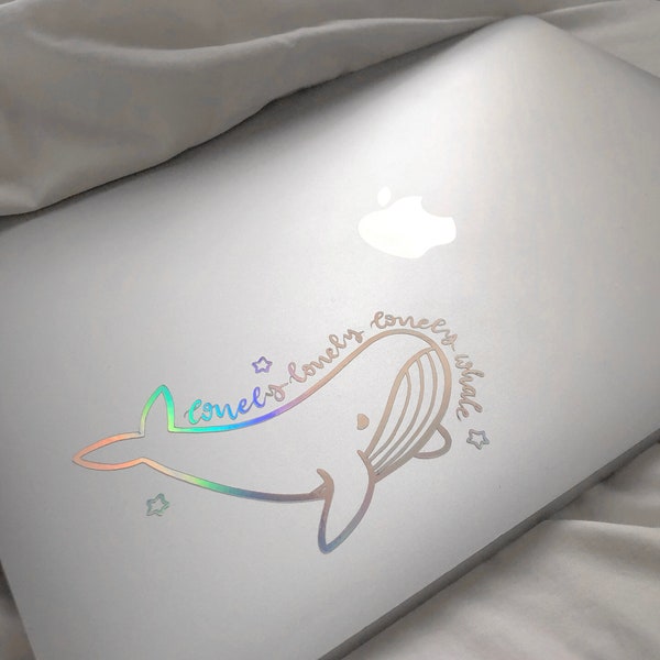 BTS Whale Holographic Vinyl Sticker Decal: Whalien, We Are Bulletproof Eternal