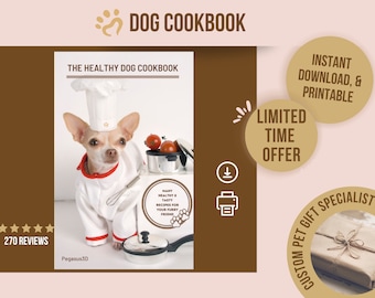 Homemade Dog Cookbook, Healthy & Nutritious Delights for Your Furry Friend, Expert Tips Included, Pet Food Recipe Book, Gift for Pet Lovers