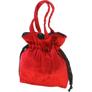 Velvet Womens handbag drawstring bucket bag black women's formal handbag evening wristlet bag handmade, clutch handbag, vintage bag