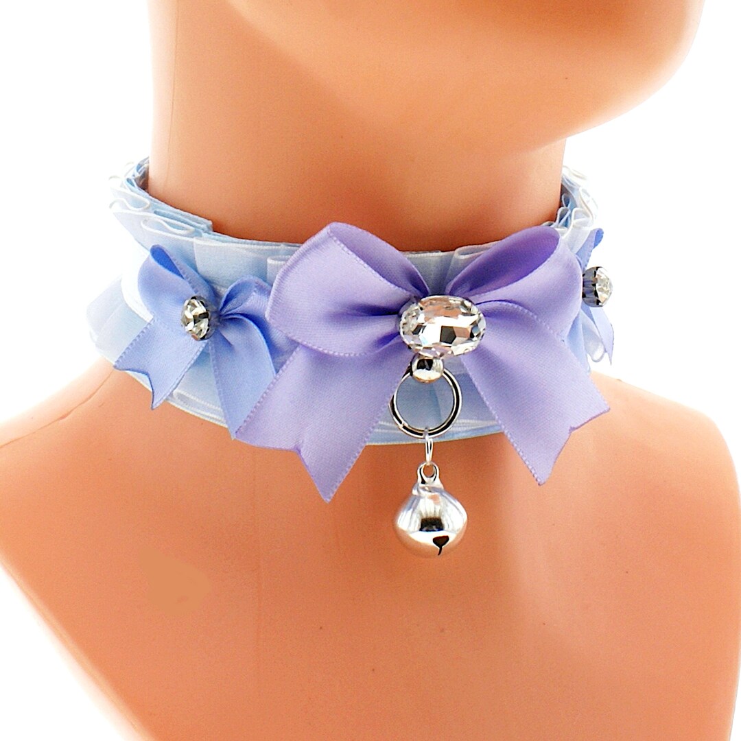 Kitten Collection Blue/Black Choker main image 0