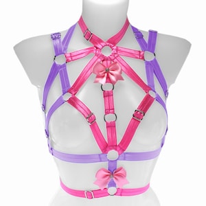 Adjustable Strappy Festival Harness Crop Top: Rave Cage Bra