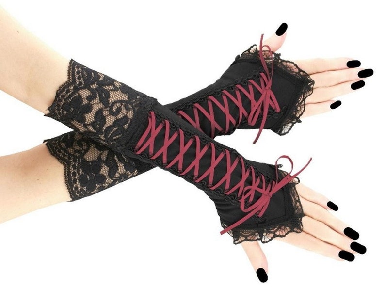 Black fingerless gloves arm warmers gothic bridal wedding gloves formal gloves bride gloves womens evening gloves victorian formal gloves evening gloves pastel elegant romantic cosplay costume lolita kawaii wedding gloves bride burlesque