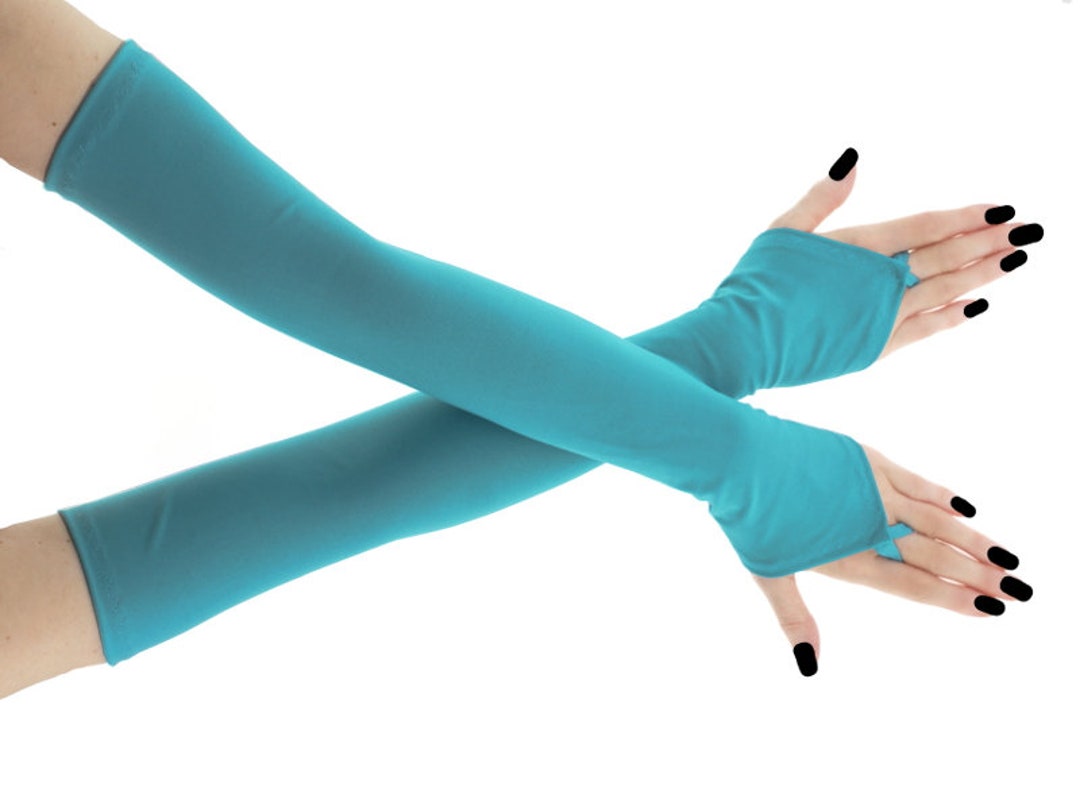 Long evening gloves fingerless discount