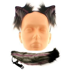 Ears and tail neko cat ears, cosplay costume kawaii cat neko ears, neko animal cosplay ears headband, kitten ears, kittenplay ears headband