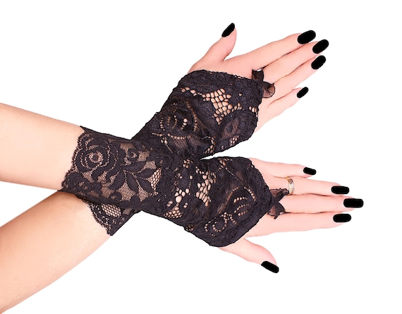 Lace Black Gloves, Fingerless Gloves, Formal Lace Gloves, Evening Wrist Gloves, Womens Gloves, Lace Gloves Whole, Gothic Costume - Etsy Lace Black Gloves, Fingerless Gloves, Formal Lace Gloves, Evening Wrist Gloves, Womens Gloves, Lace Gloves Whole, Gothic Costume - Etsy