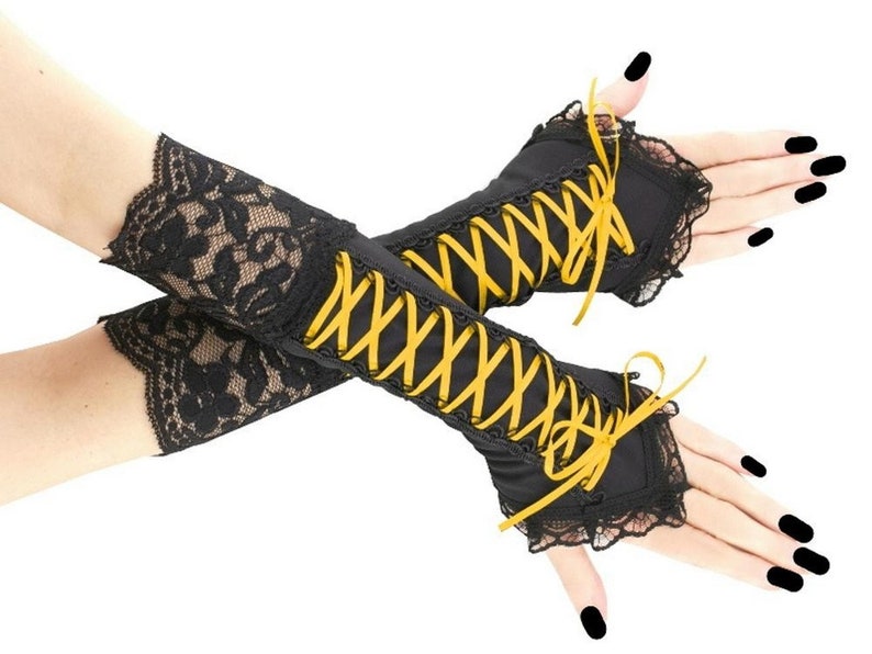 Black fingerless gloves arm warmers gothic bridal wedding gloves formal gloves bride gloves womens evening gloves victorian formal gloves evening gloves pastel elegant romantic cosplay costume lolita kawaii wedding gloves bride burlesque