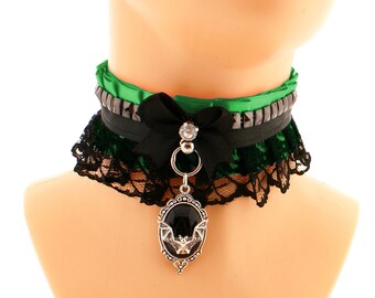 Amazon Collier Gothique Ras Le Cou Ras De Cou De Sorcière Noir De