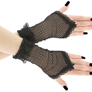 gothic gloves fingerless gloves formal gloves netting evening wrist gloves women gloves goth gloves black costume all black gloves
