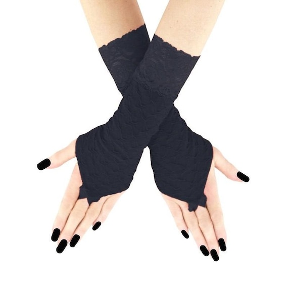 【FETICO】LACE FINGERLESS GLOVES  black LACE FINGERLESS GLOVES – FETICO Official Online Shop