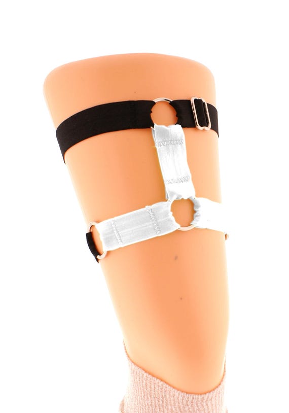 garter belt with gun holster Leg Garters Belt Adjustable Thigh Rings Leg Garter Belt Elastic Punk Leg  Rings Garter Belt for Womens Girls Cosplay main image 1