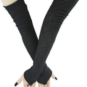 Armstulpen Armstulpen Damen Opern Handschuhe, schwarze Armstulpen Handschuh über Ellenbogen elegante fingerlose Handschuhe Damen Armstulpe dehnbar