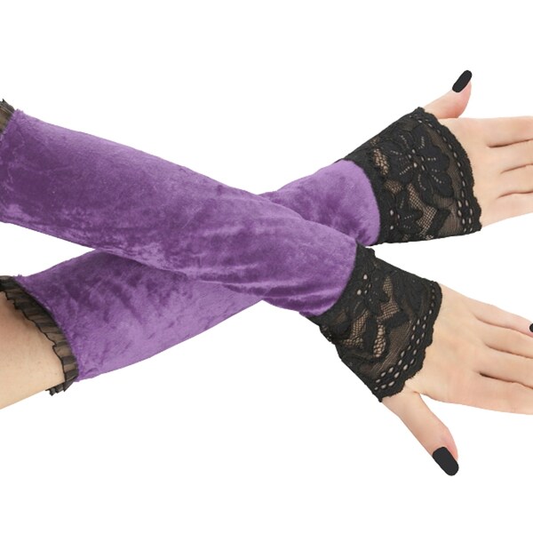 Lilac Lace Gloves Etsy