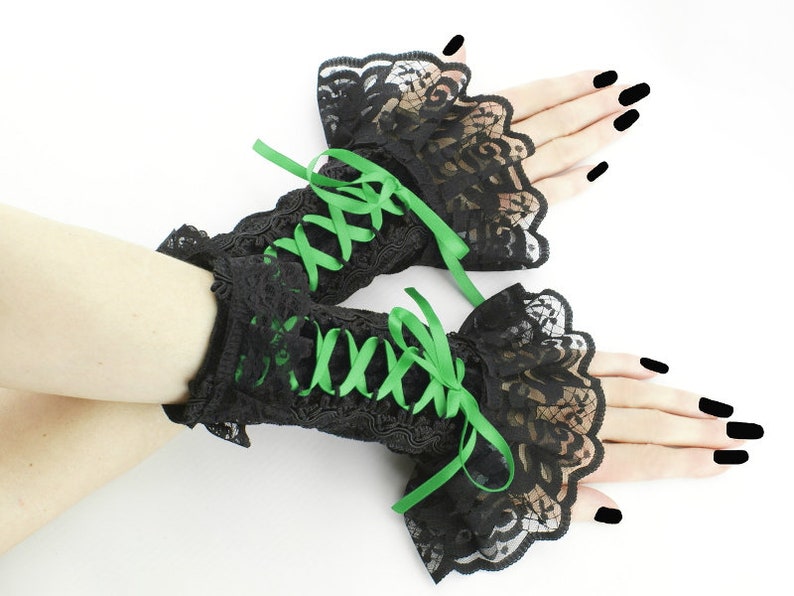 Black fingerless gloves arm warmers gothic bridal wedding gloves formal gloves bride lace gloves womens evening gloves victorian formal gloves evening gloves pastel elegant romantic cosplay costume lolita kawaii wedding gloves bride gloves burlesque