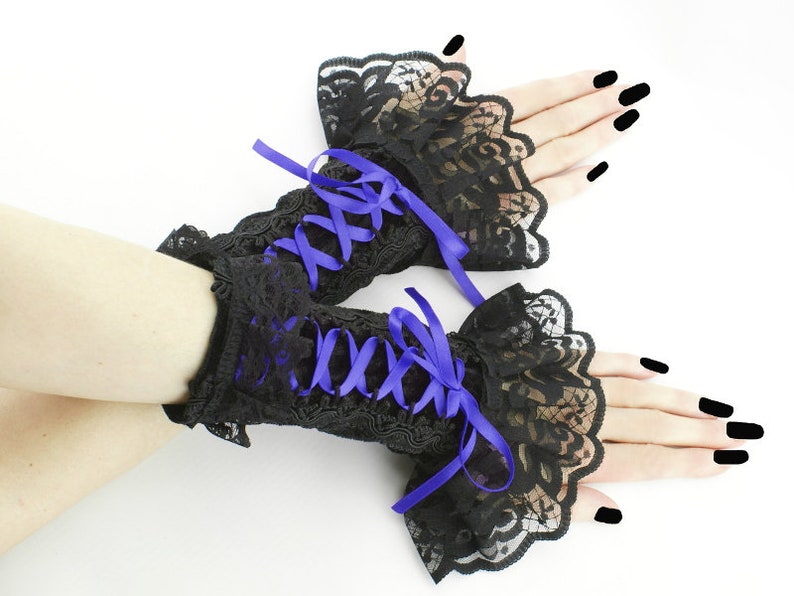 Black fingerless gloves arm warmers gothic bridal wedding gloves formal gloves bride lace gloves womens evening gloves victorian formal gloves evening gloves pastel elegant romantic cosplay costume lolita kawaii wedding gloves bride gloves burlesque