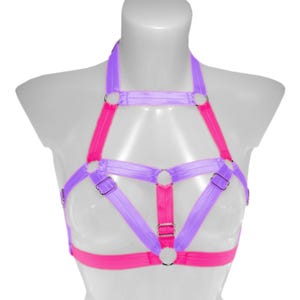 Elastic harness adjustable for women bra with a stylish look a kawaii design a strappy cage bralette bodysuit belt in a chic lingerie