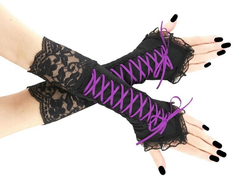 Black fingerless gloves arm warmers gothic bridal wedding gloves formal gloves bride gloves womens evening gloves victorian formal gloves evening gloves pastel elegant romantic cosplay costume lolita kawaii wedding gloves bride burlesque