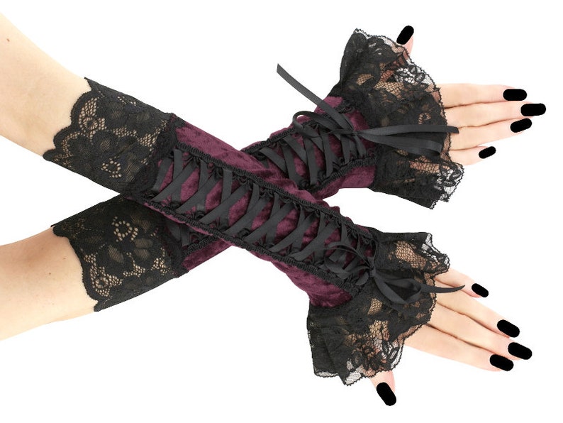 fingerless gloves arm warmers gothic formal gloves goth bride lace gloves womens evening gloves victorian  gloves formal gloves evening gloves pastel elegant romantic cosplay costume lolita kawaii velvet wedding gloves bridal bride gloves burlesque