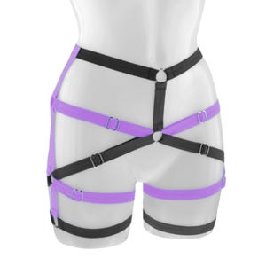 Elastic Harness Panty: Strappy Lingerie, High Waisted Cage