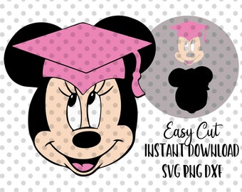 Download Grad Minnie Svg Etsy